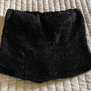 Top Silk Beaded Strapless by Cecily Brown